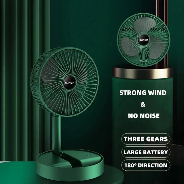 Portable Rechargeable Folding Fan  (🔥Hot Summer Sale 30% OFF🔥) - Homie Mart