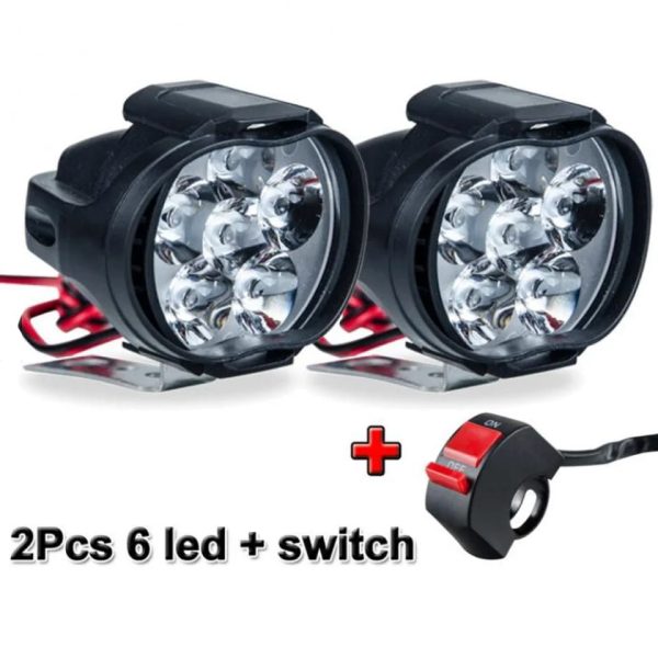 UltraBright 2-Piece Motorcycle LED  with Switch Homie Mart