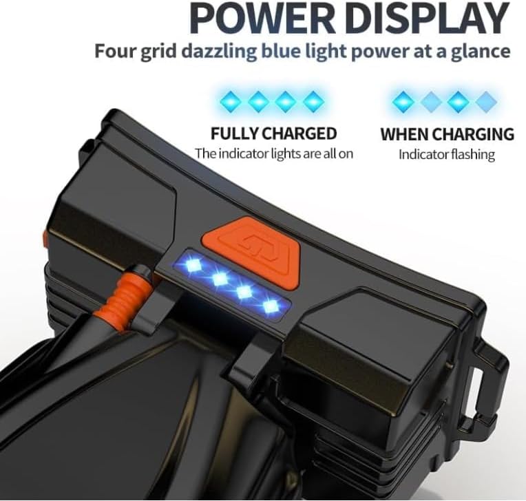 Outdoor Rechargeable Portable Super Bright High Power LED Flashlight Head Lamp Waterproof - Homie Mart