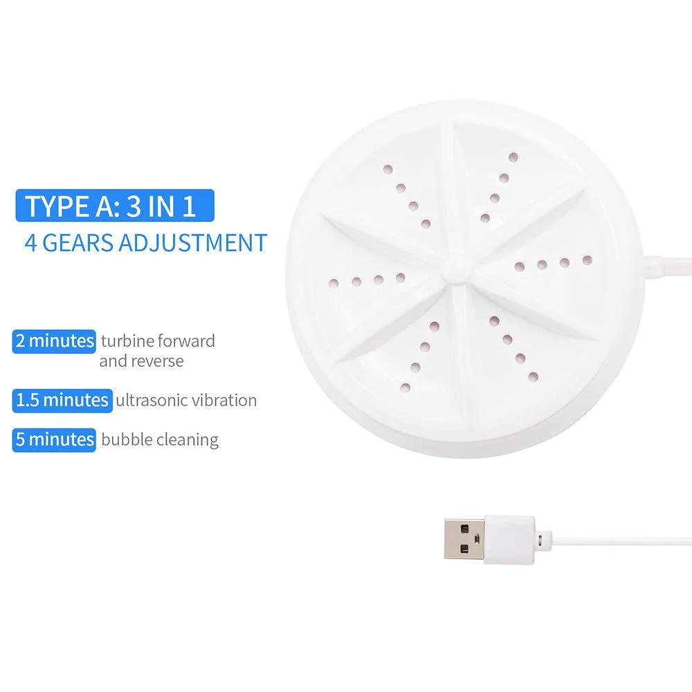 UltraClean: Your Mini Portable Ultrasonic Turbine Washer - Homie Mart