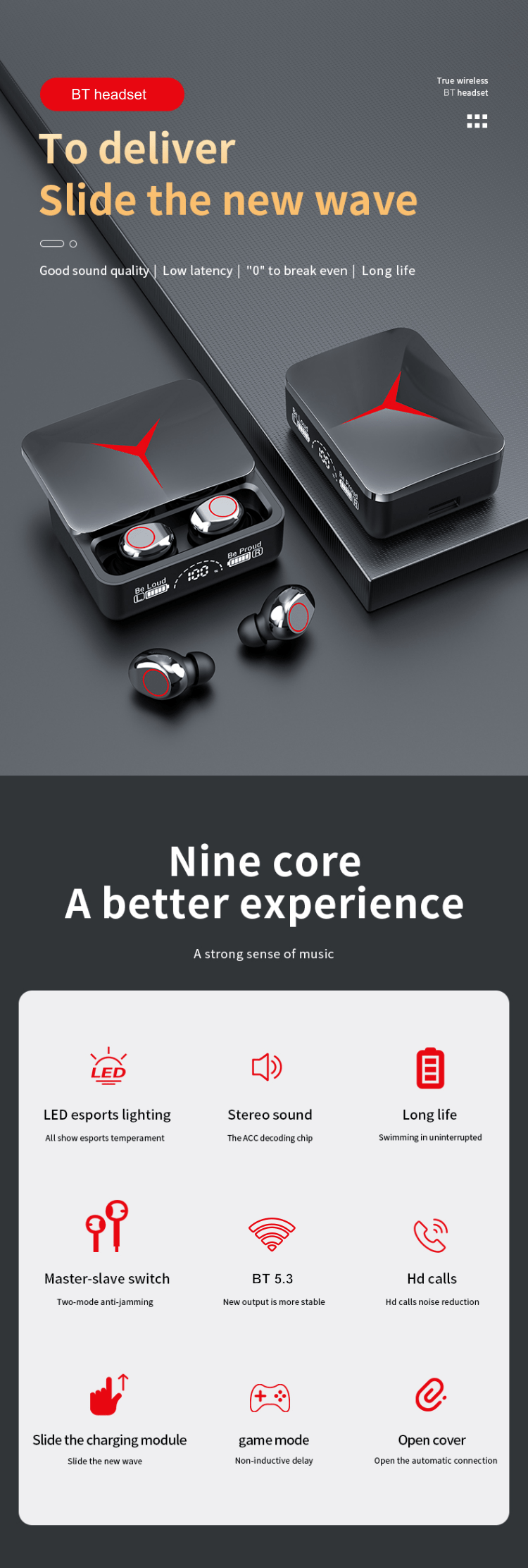 M90 True Wireless Gaming Earbuds - Homie Mart