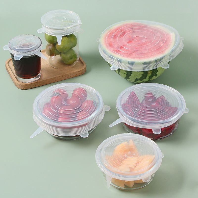 6 Pcs Food Silicone Cover Savroo