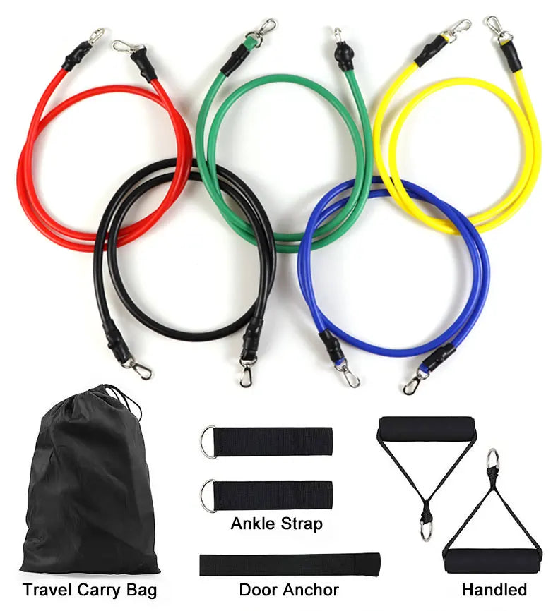 Complete Resistance Band Set: Your Portable Indoor Fitness Companion - Homie Mart