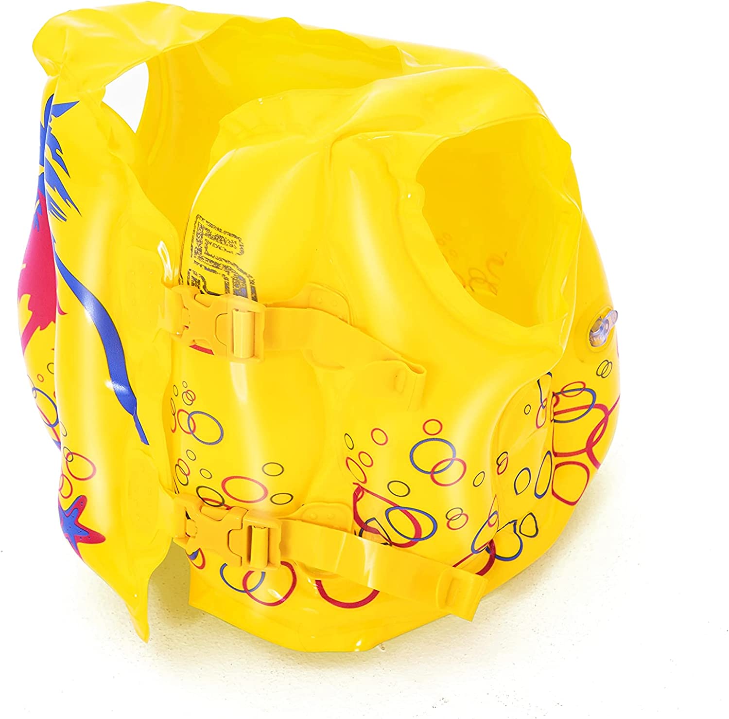 Bestway 32069 Inflatable Tropical-Print Swim Vest Yellow - Homie Mart