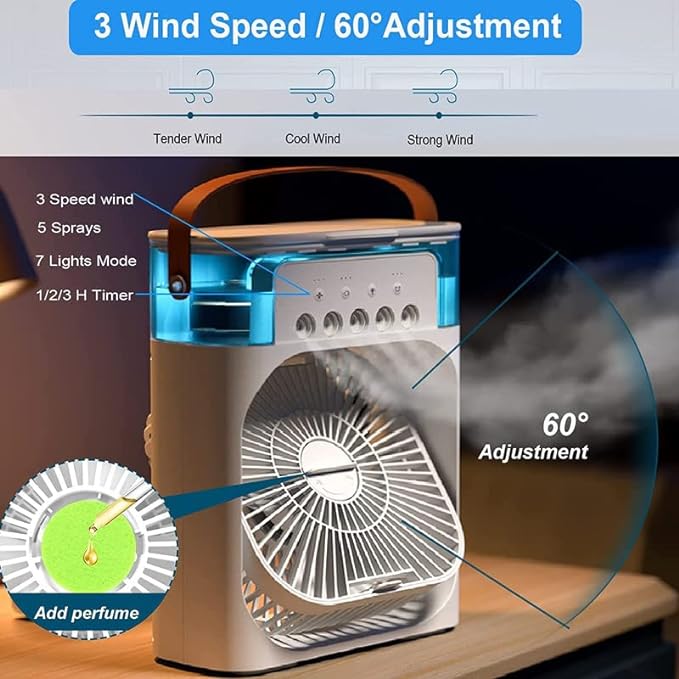 SPRAY HUMIDIFIER WATER COOLING FAN - Homie Mart