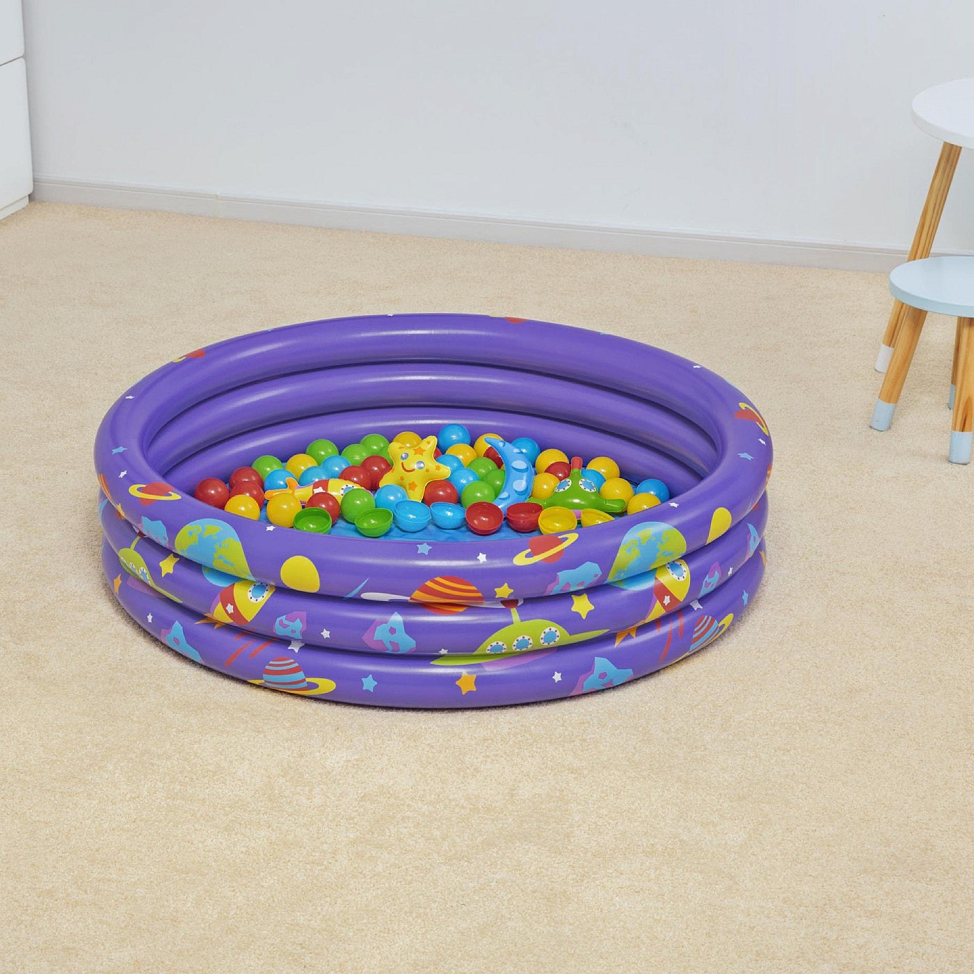 Bestway 52466 Children’s Inflatable Swimming Pool Universe With Balls - Homie Mart