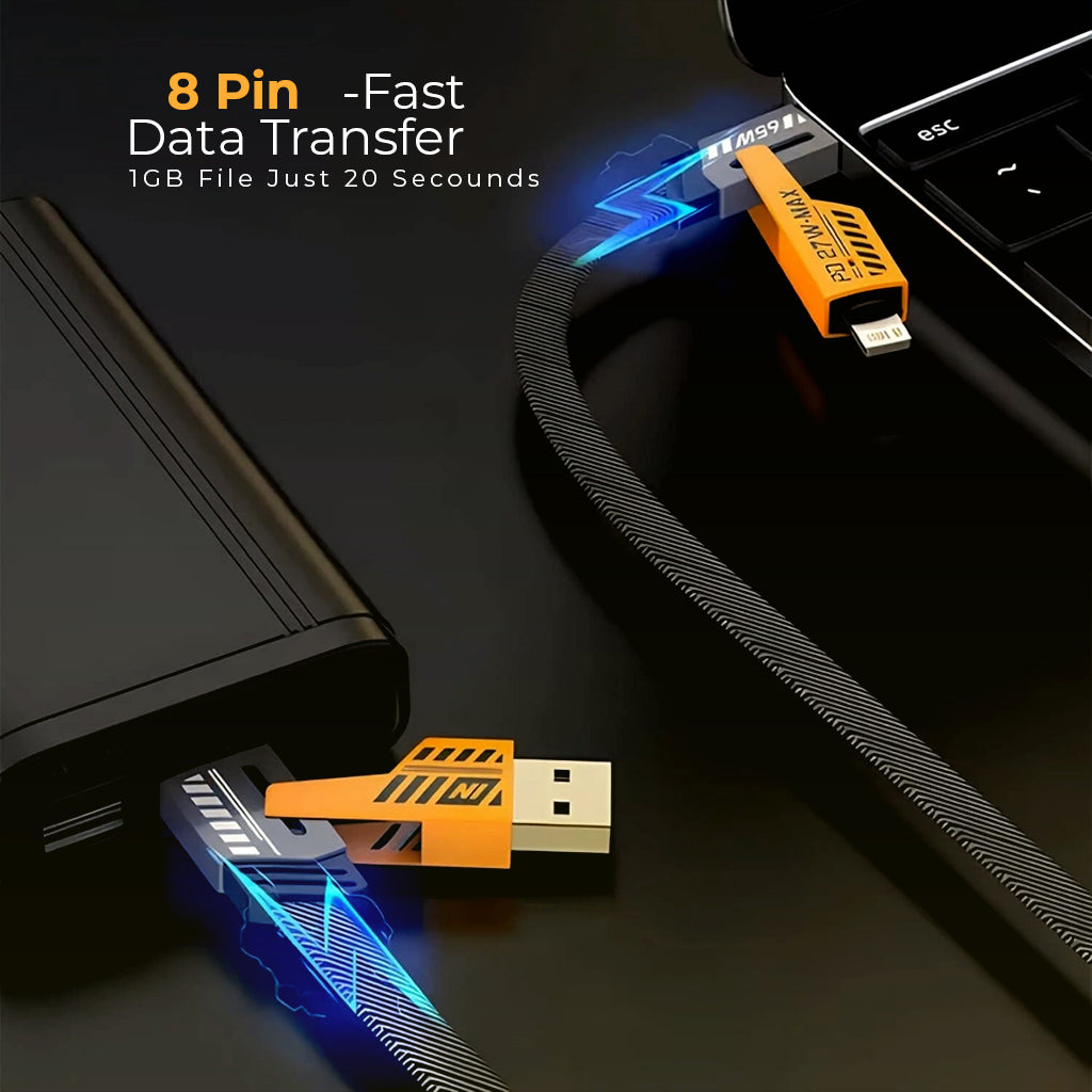 PowerHub™ 4-in-1 65W Fast Charge Cable