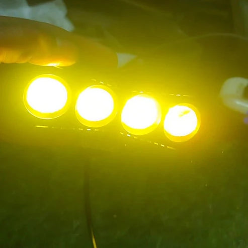 HJG 4 Lens 3-Color Multi-Modes Fog Light for Car and Bike - Homie Mart