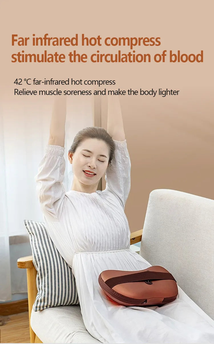 Ultimate Relaxation: 8-Speed Shiatsu Neck and Shoulder Massager - Homie Mart