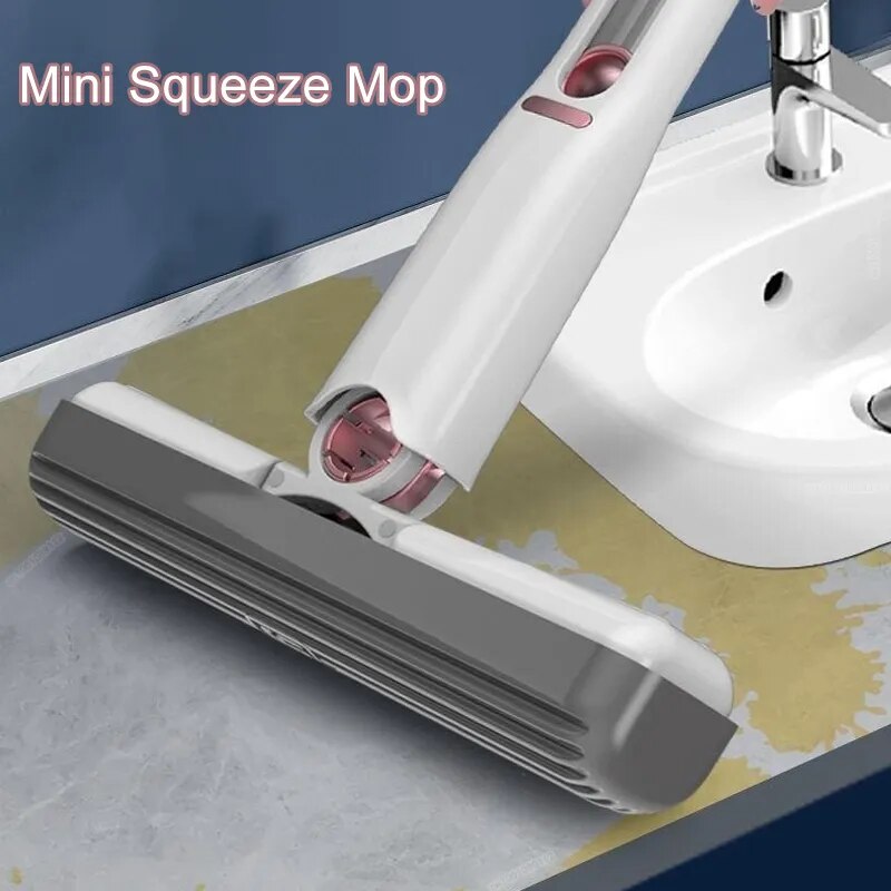 Portable Mini Squeeze Mop Absorbent Sponge Mop for Desktop Window Car Cleaning Wiper Mop Household Cleaning Tools - Homie Mart