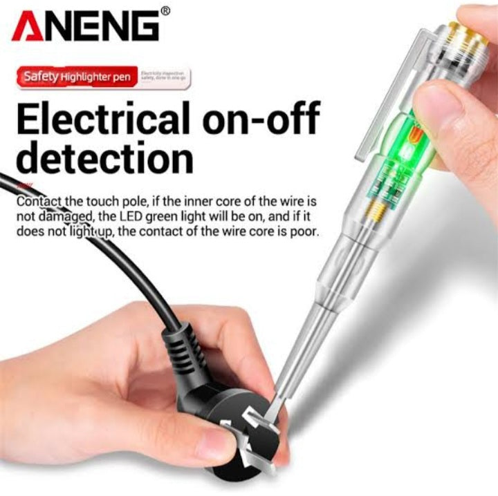 Electrical Pen Tester 220V Portable Tester Screwdriver Probe With Indicator Light Alladin Store