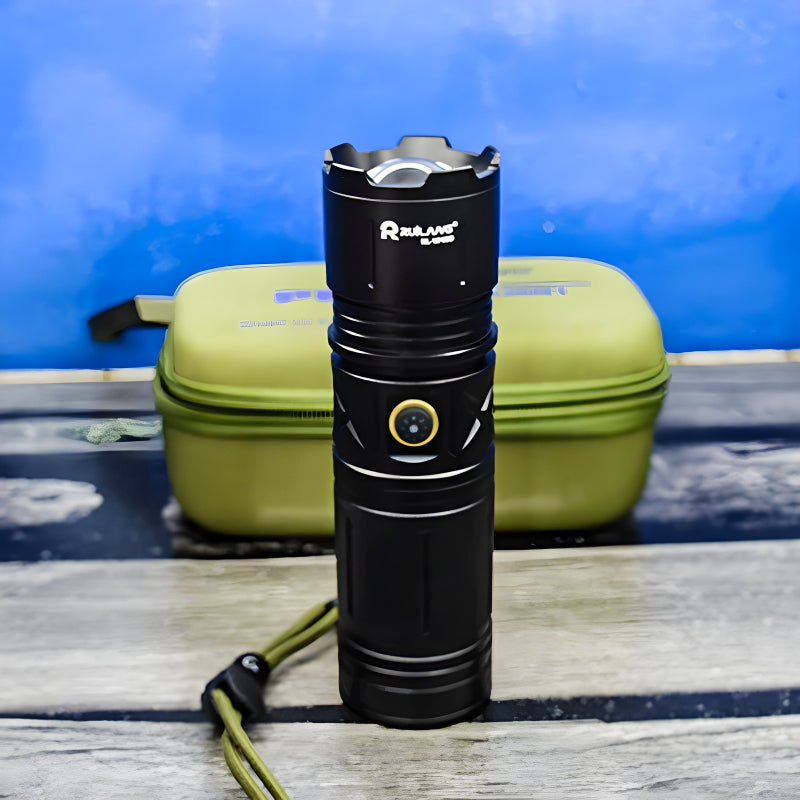 Ruilang P90 High-Quality Powerful 1Km Long Range USB Rechargeable LED Torch Light - Homie Mart