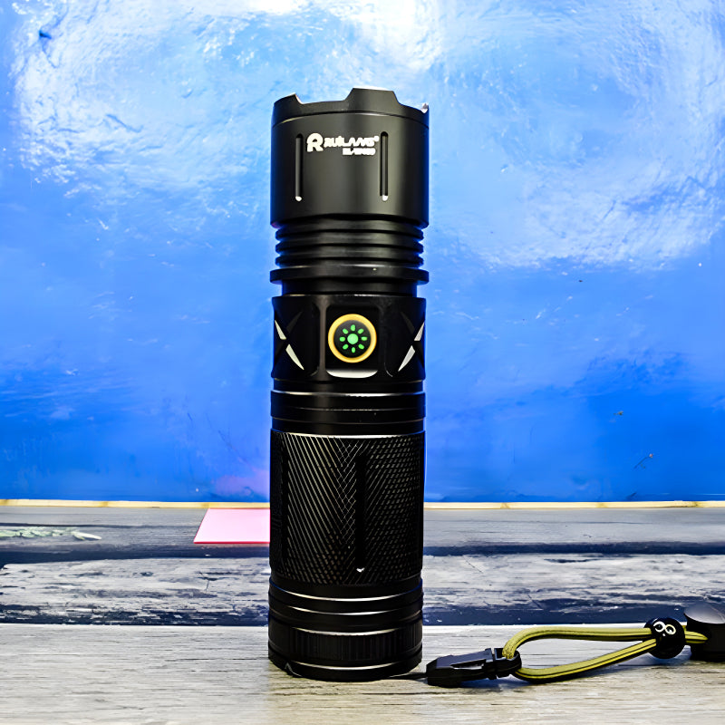 Ruilang P90 High-Quality Powerful 1Km Long Range USB Rechargeable LED Torch Light - Homie Mart