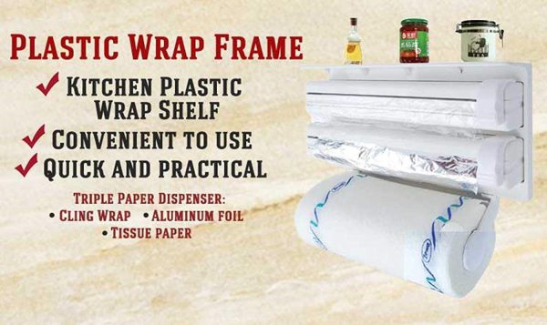 KitchenMaster™ TripleEase All-in-One Paper Dispenser - Homie Mart