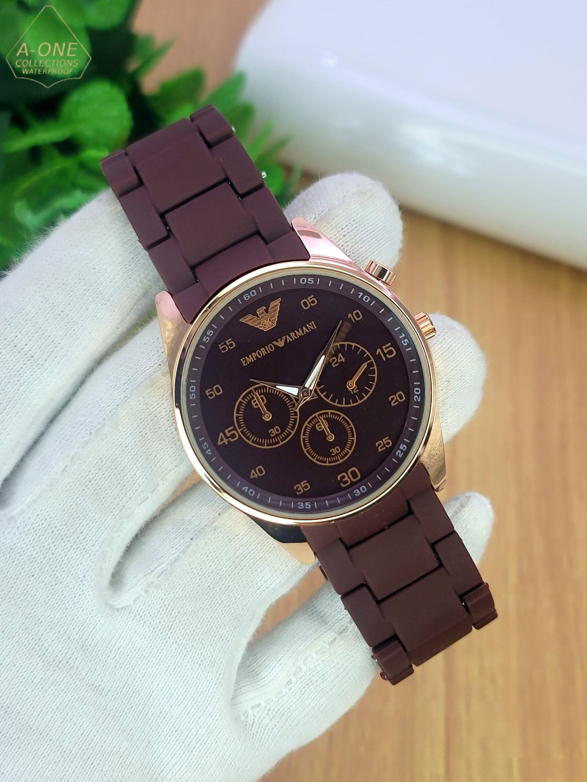 Emporio Armani Stylish Watch Adjustable Strap Homie Mart