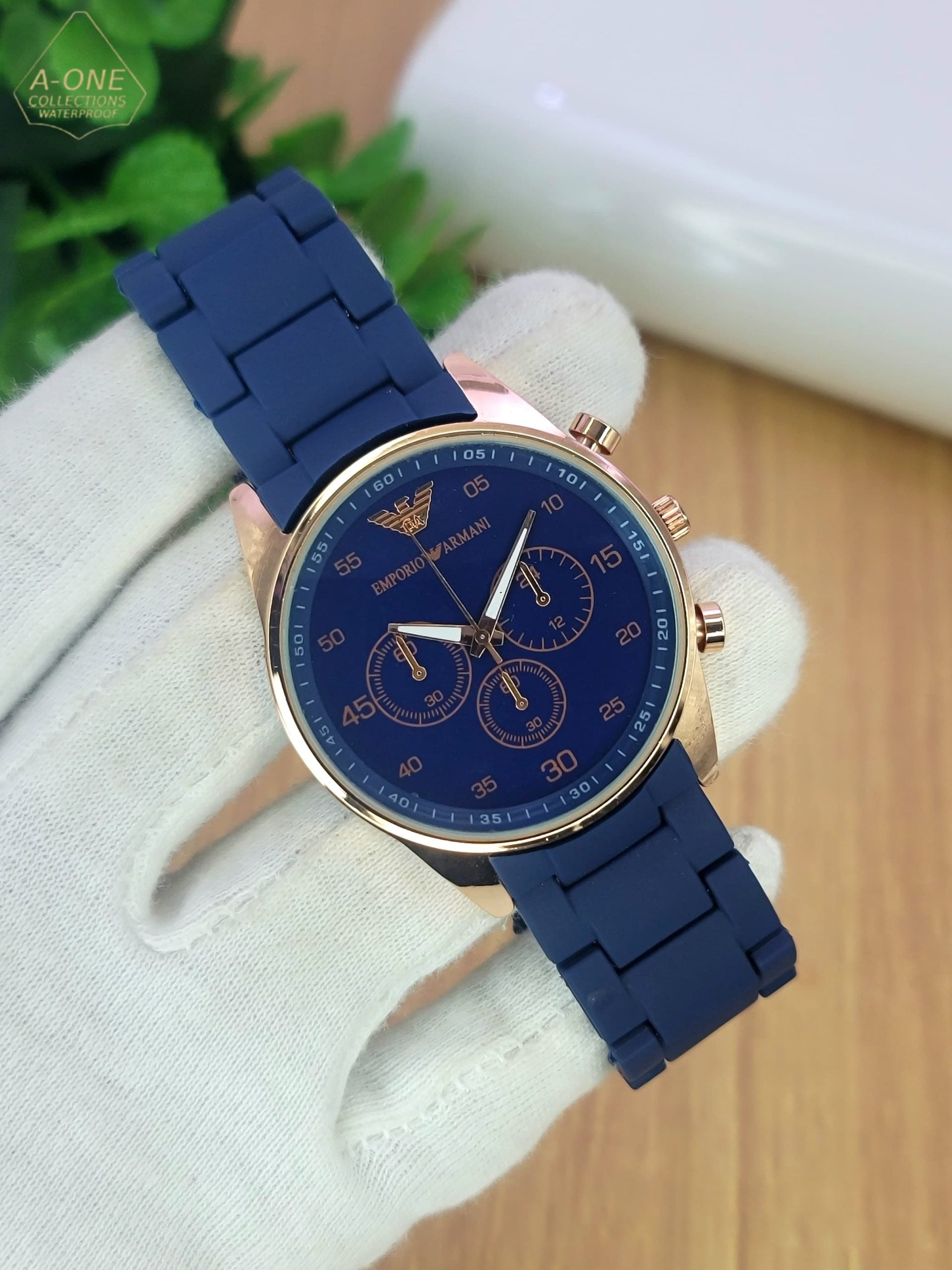 Emporio Armani Stylish Watch Adjustable Strap Homie Mart