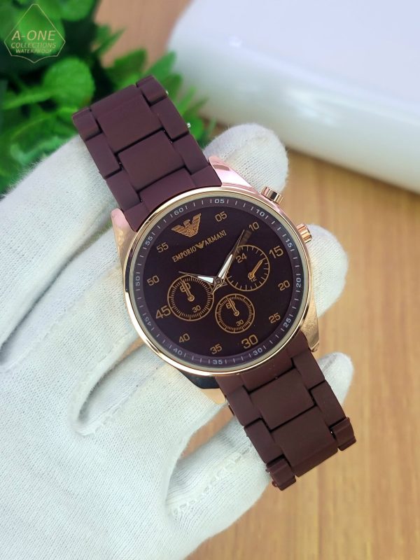 Emporio Armani Stylish Watch Adjustable Strap Homie Mart