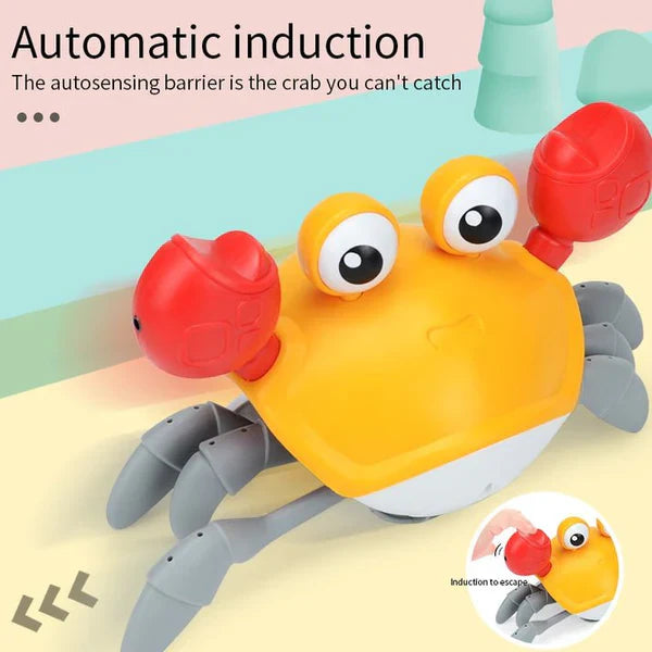 Sensor Activated Rechargeable  Crawling Musical Crab Toy - Homie Mart