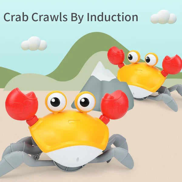 Sensor Activated Rechargeable  Crawling Musical Crab Toy - Homie Mart
