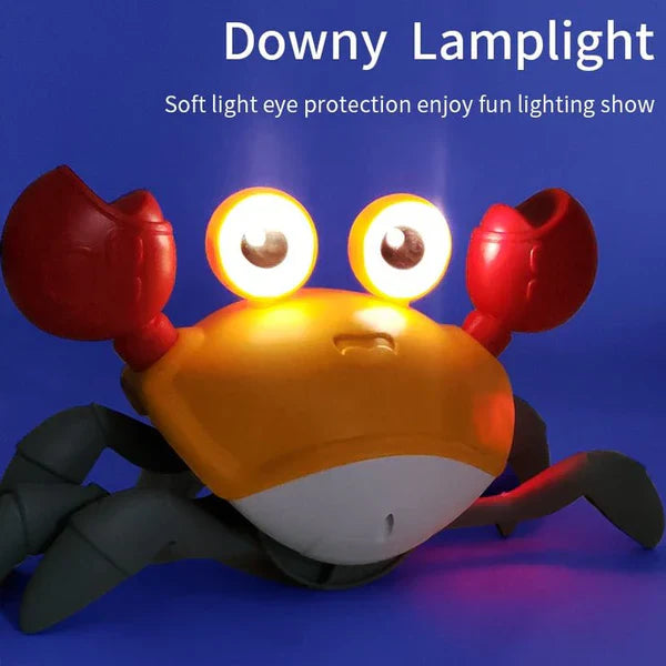 Sensor Activated Rechargeable  Crawling Musical Crab Toy - Homie Mart