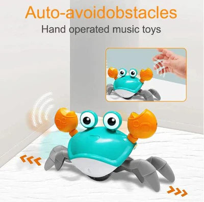 Sensor Activated Rechargeable  Crawling Musical Crab Toy - Homie Mart