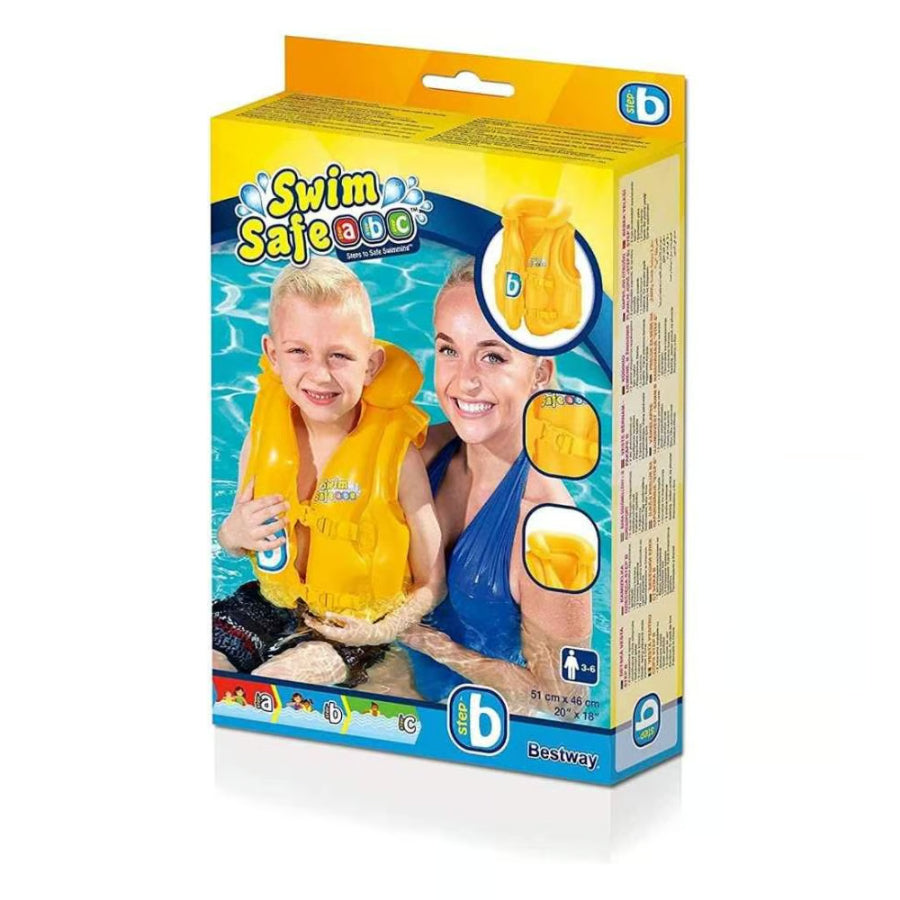 Bestway 32034 Kids Swim Safe Vest 18 Inches Life Jacket - Homie Mart