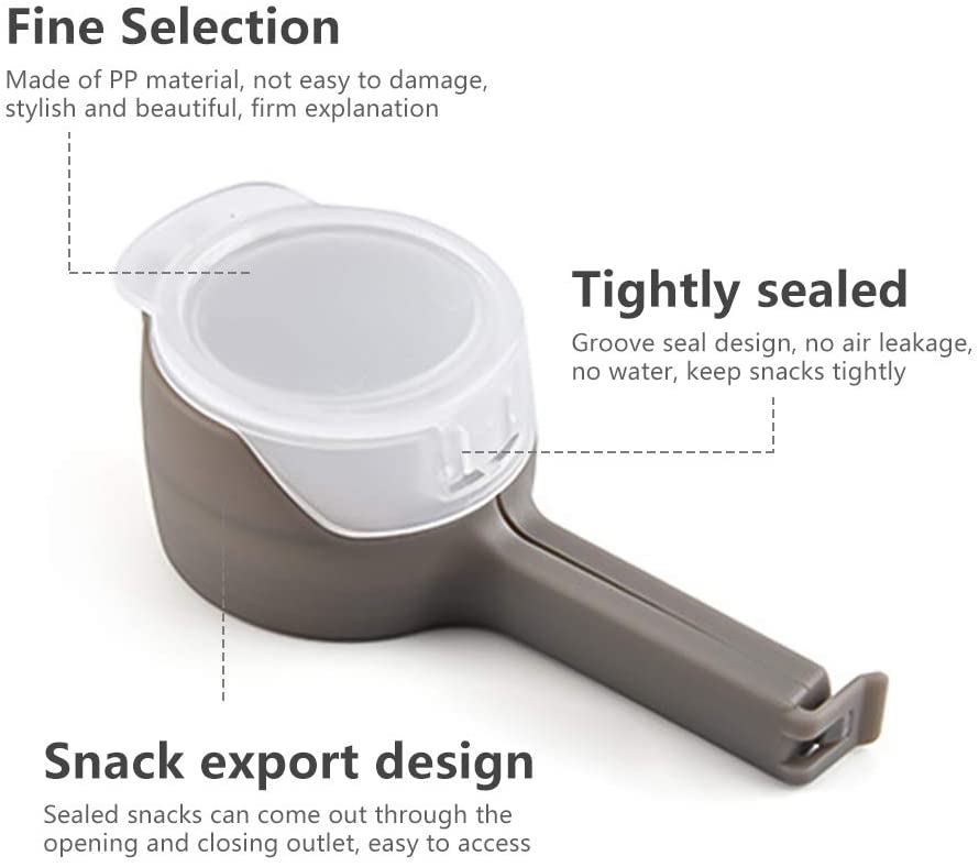 Food Sealing Clip With Discharge Nozzle (Pack of 4) Homie Mart