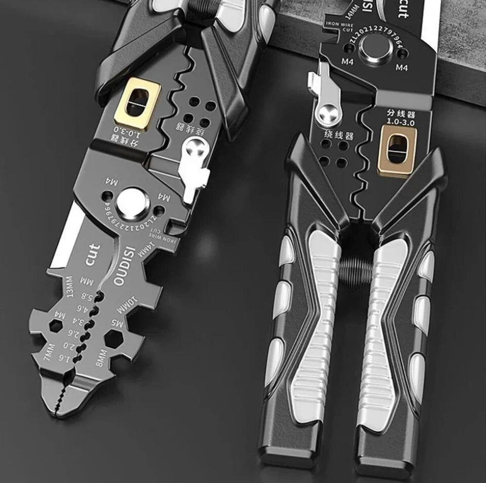 Multi-Functional 25 in 1 Wire Stripper, Cutter, and Crimping Plier Tool AH Hardware
