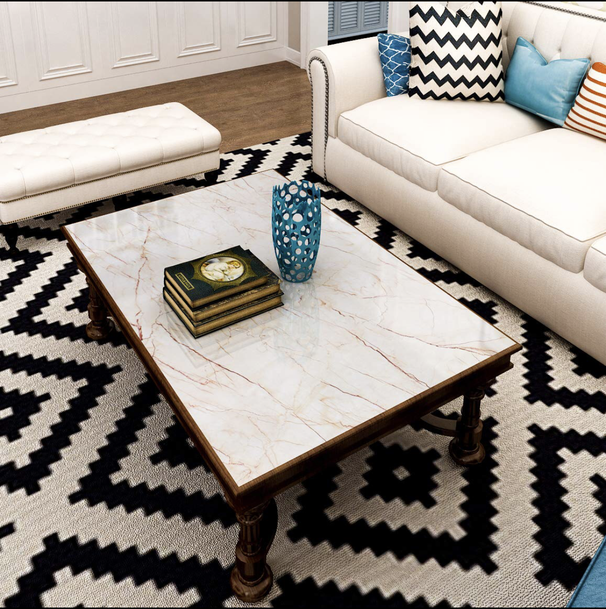 Marble Sheets for Kitchen - Anti Oil and Heat Resistant Wallpaper. - Homie Mart